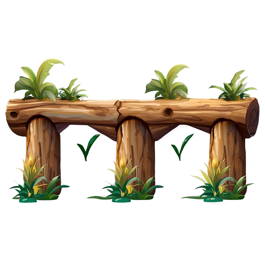 Log Bridge Png Xif