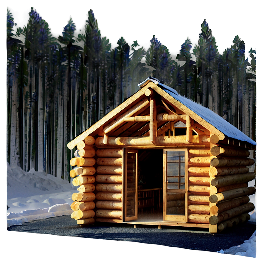 Log Cabin Construction Process Png Yko