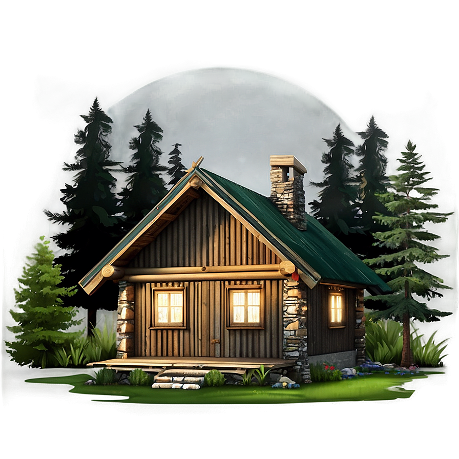 Log Cabin In The Woods Png Jns4