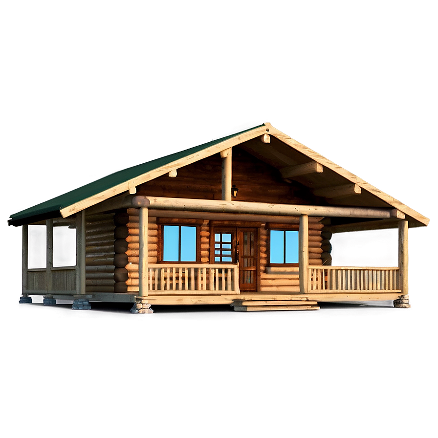 Log Cabin With Loft Space Png Hgf54