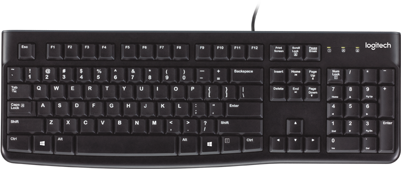 Logitech Black Wired Keyboard