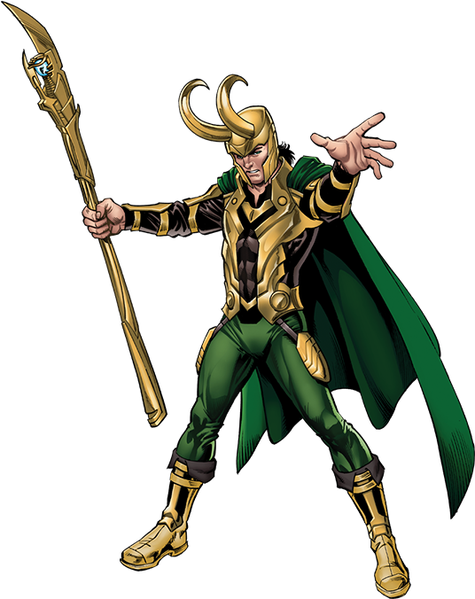 Loki Comic Character Pose