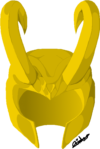 Loki Helmet Illustration