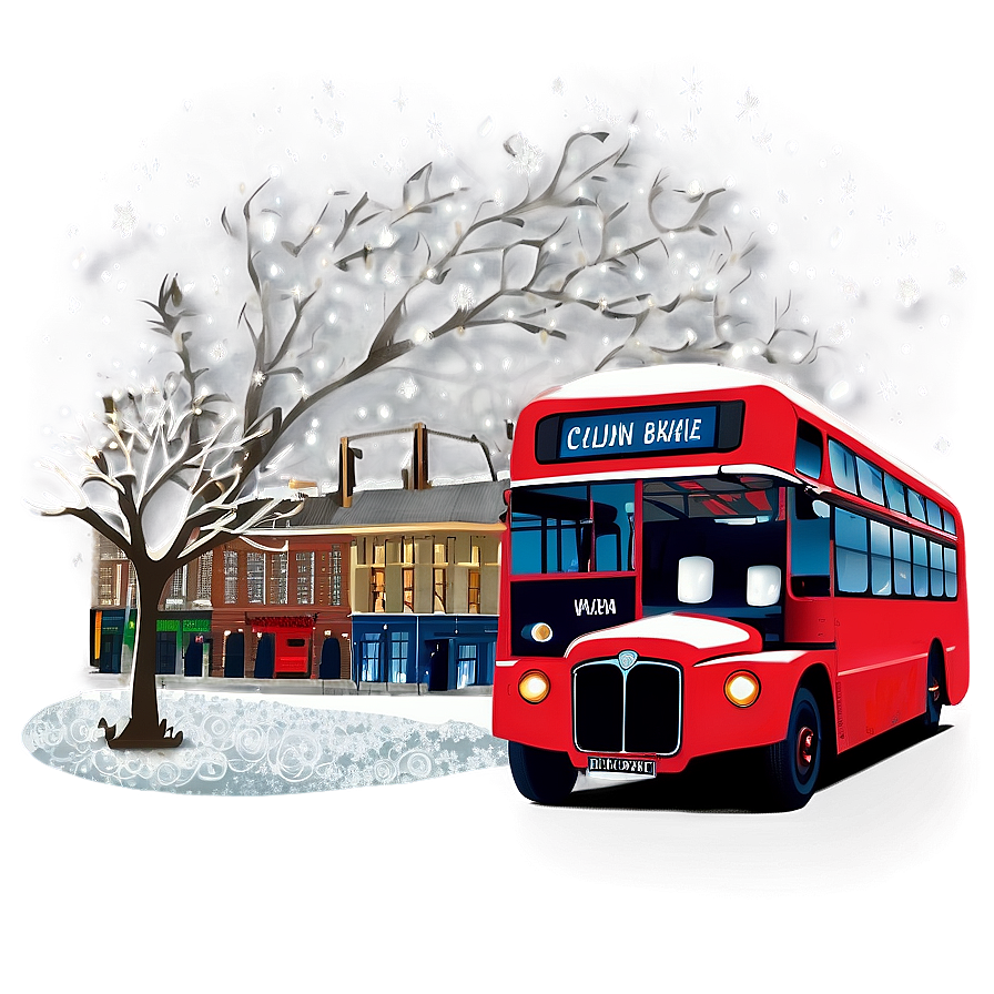 London Winter Wonderland Scene Png Drs17