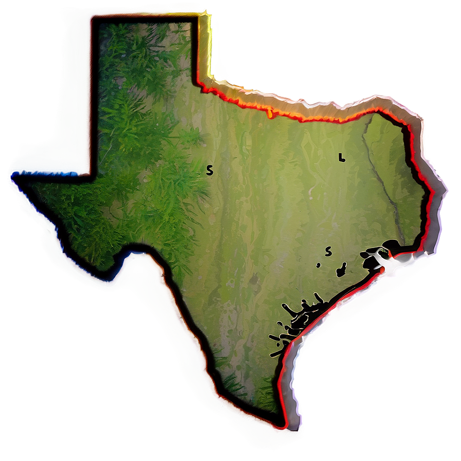 Lone Star State Outline Png 84