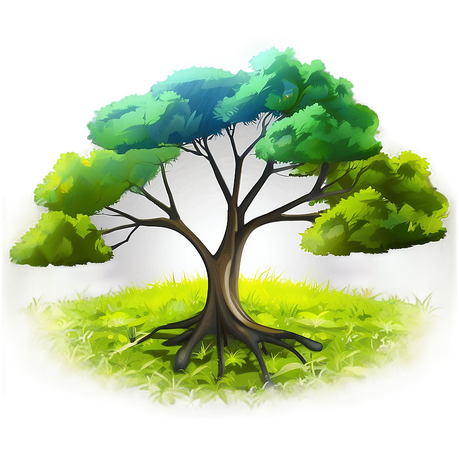 Lone Tree Illustration Png 06122024