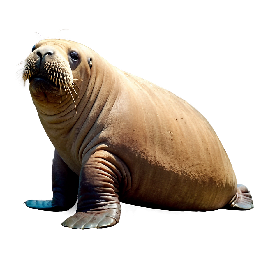 Lonely Walrus On Shore Png Kej84