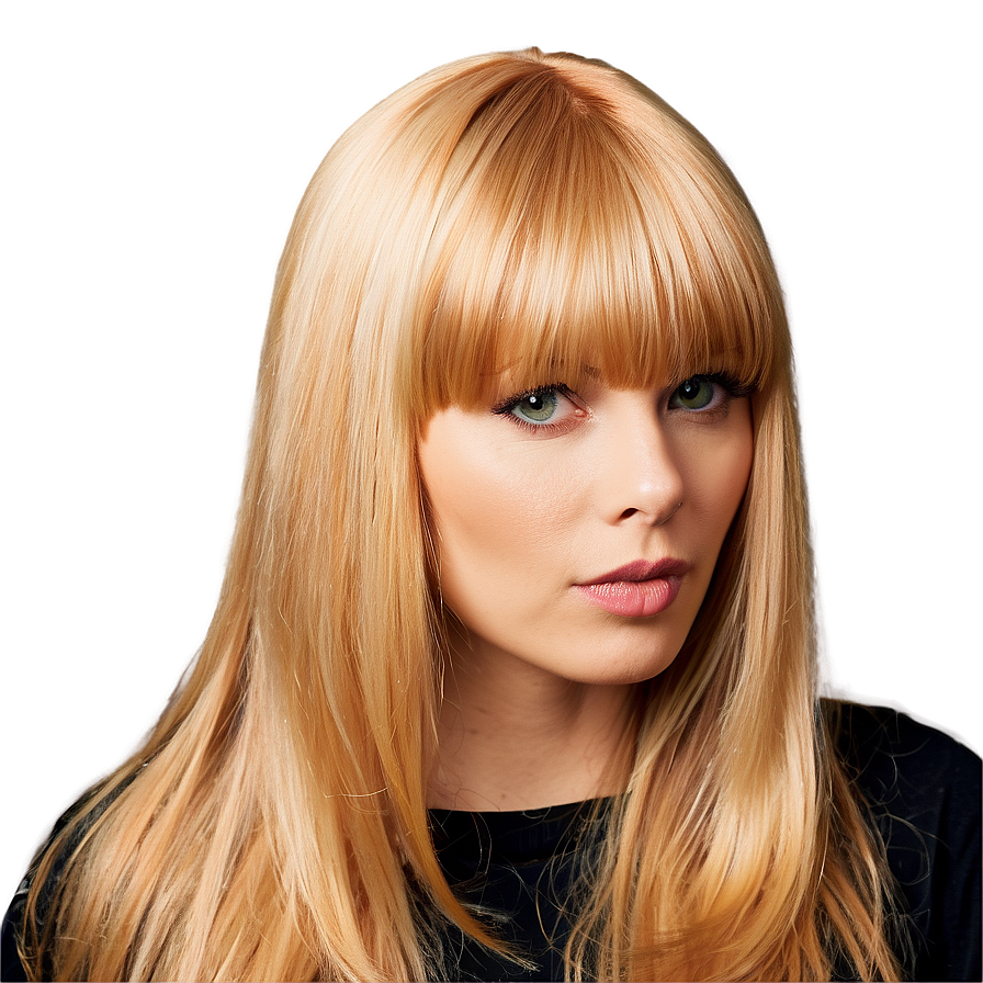 Long Blonde Bangs Png Akf