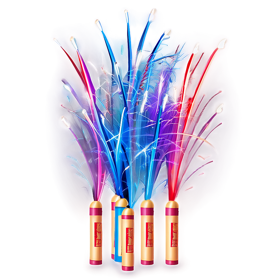 Long Exposure Firecrackers Png 06242024