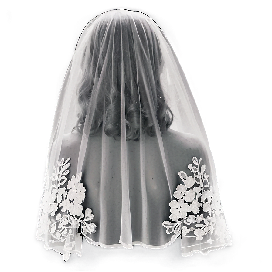 Long Hair Bridal Veil Png 05242024