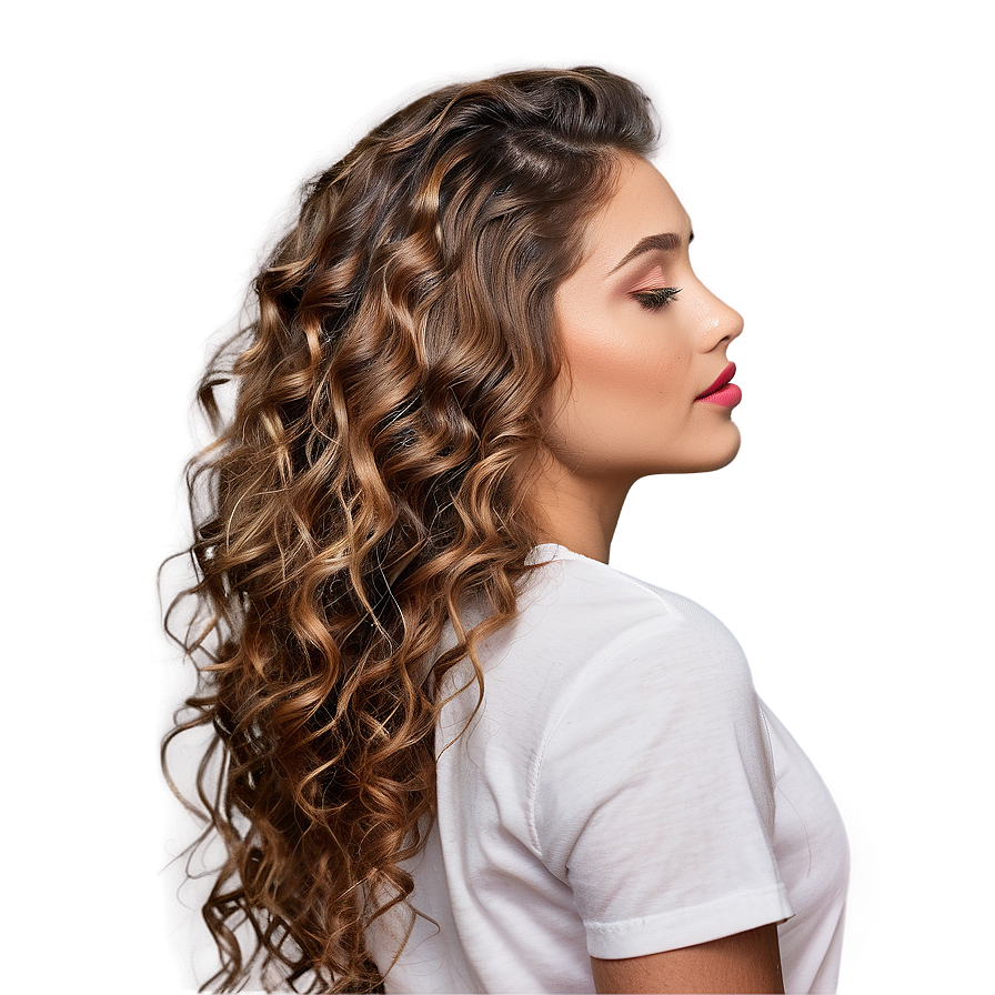 Long Hair Dreamy Curls Png Exg92