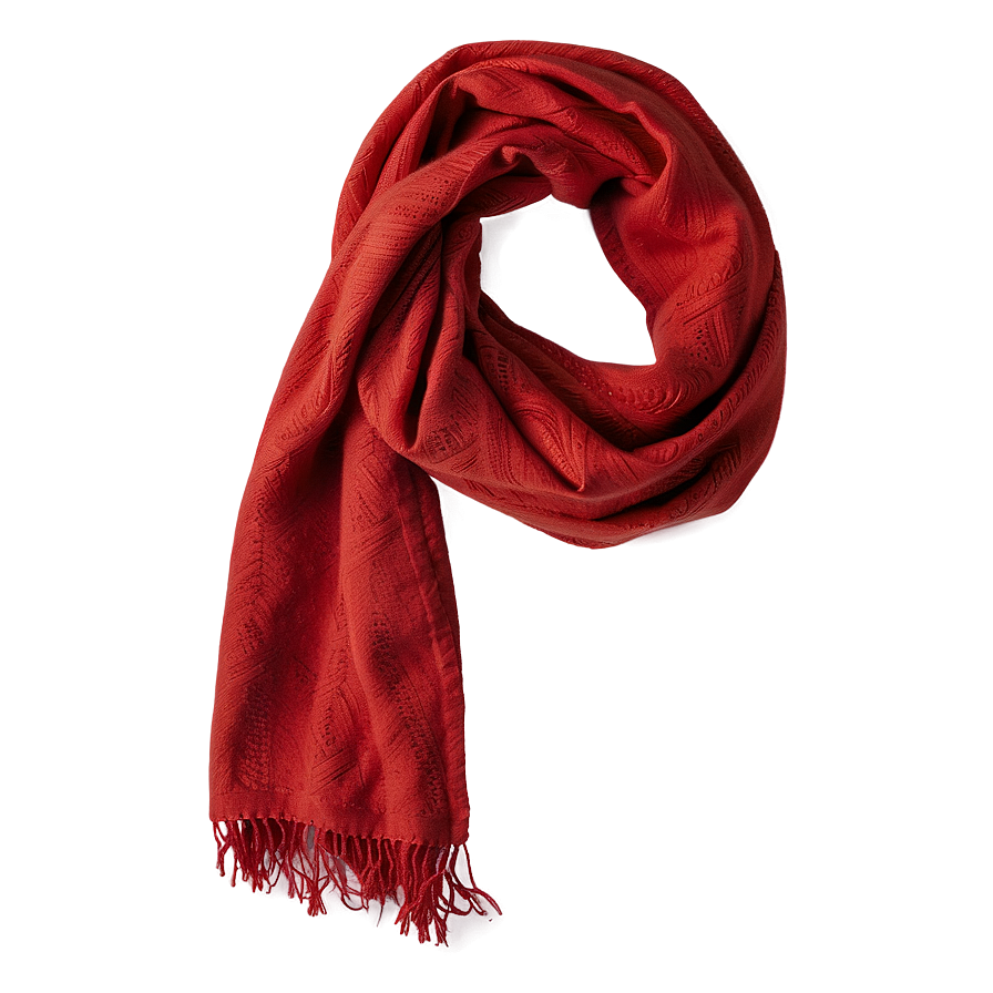 Long Red Scarf Png 06252024