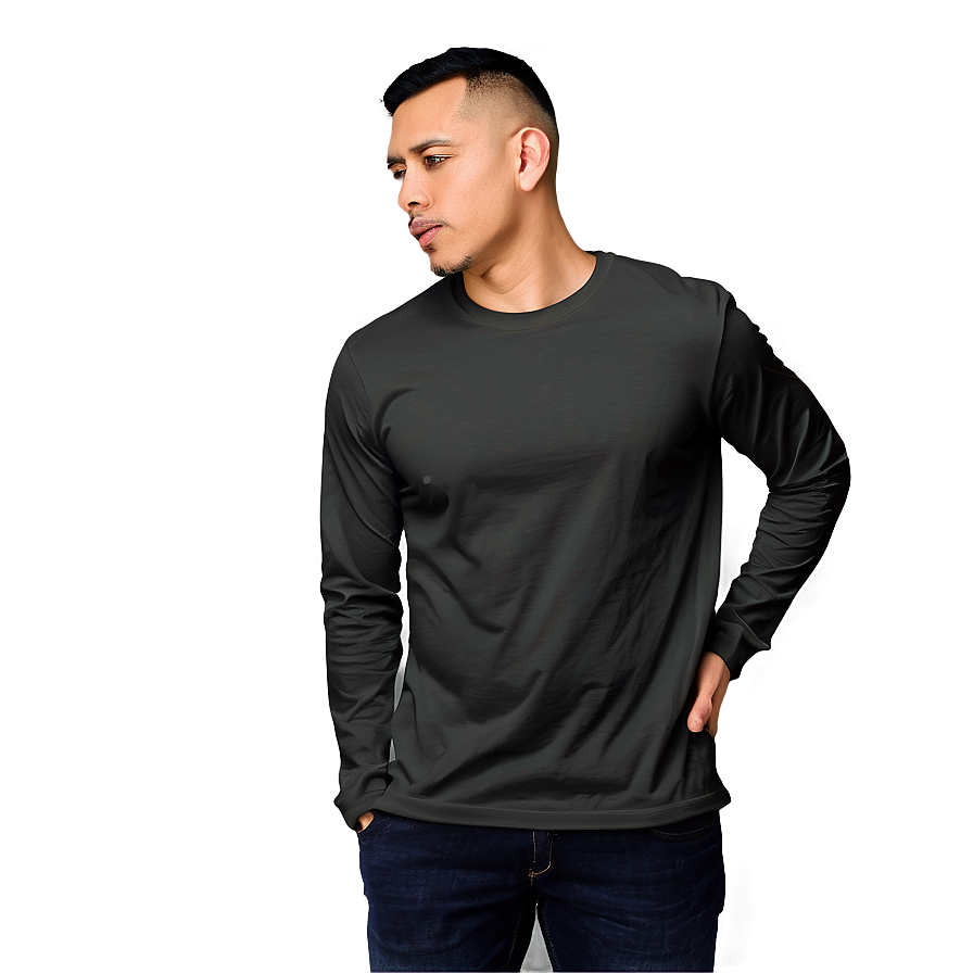 Long Sleeve T-shirt Mockup Png 93