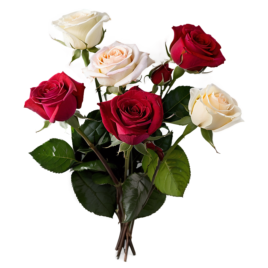 Long-stem Roses Bouquet Png Oxh