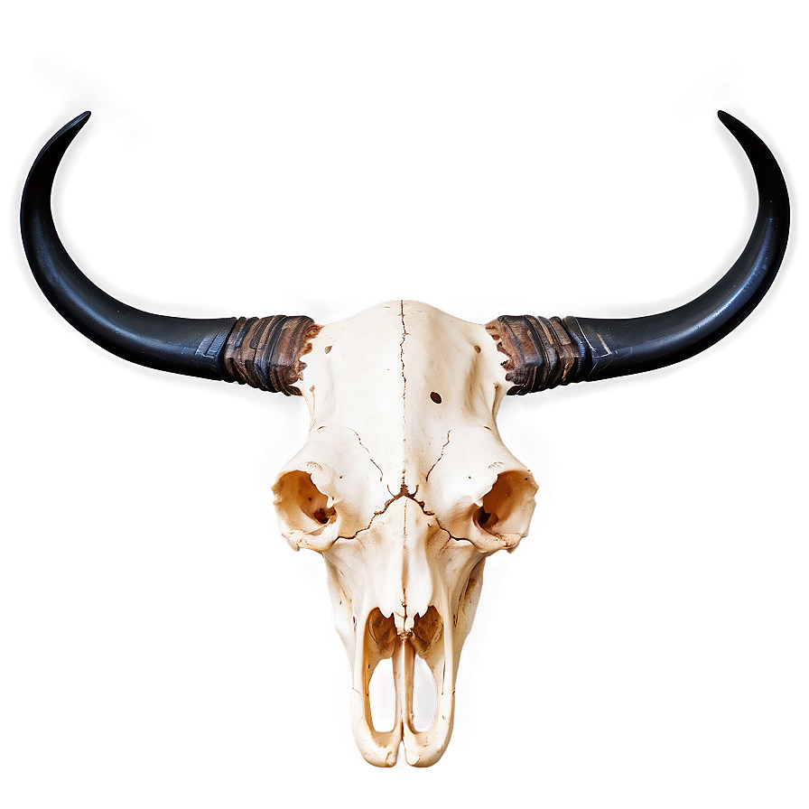 Longhorn Skull In Desert Scene Png Nfk43