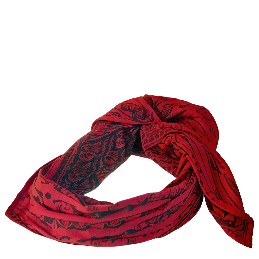 Loop Red Scarf Png 06252024