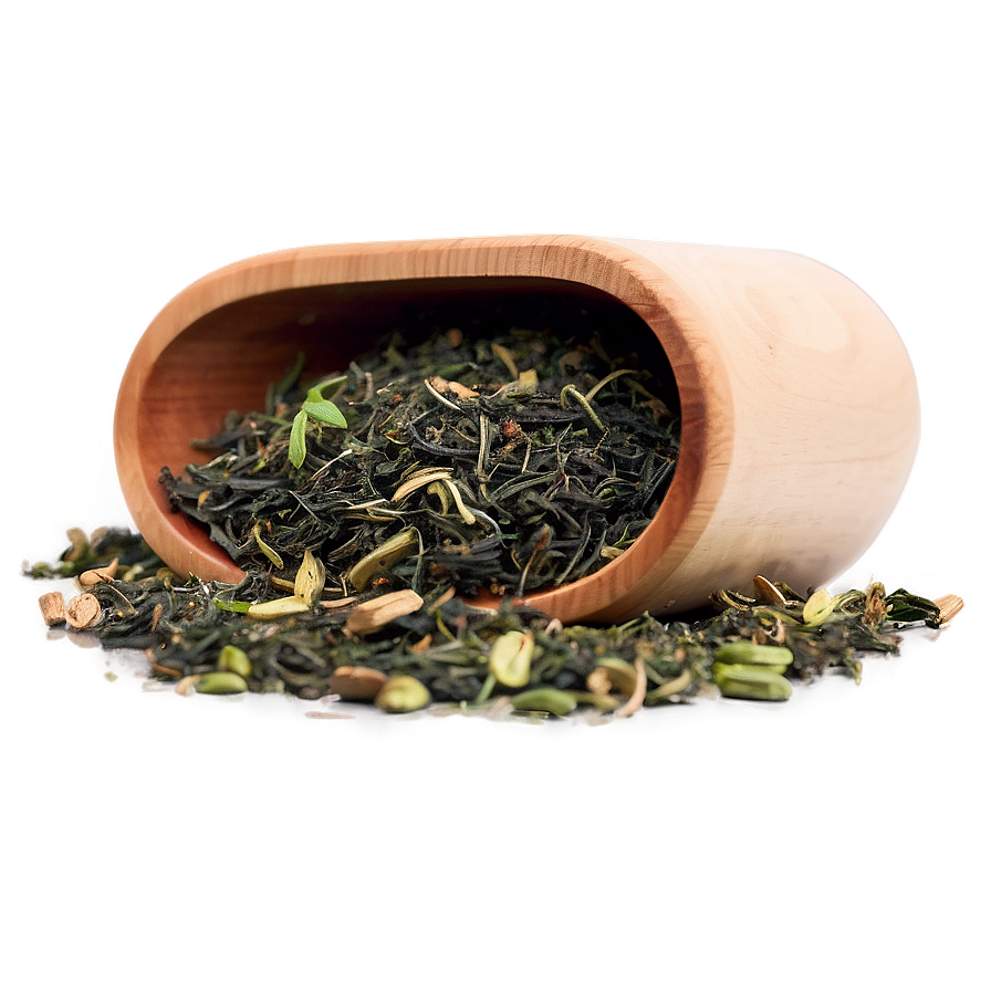 Loose Leaf Green Tea Scoop Png Lon