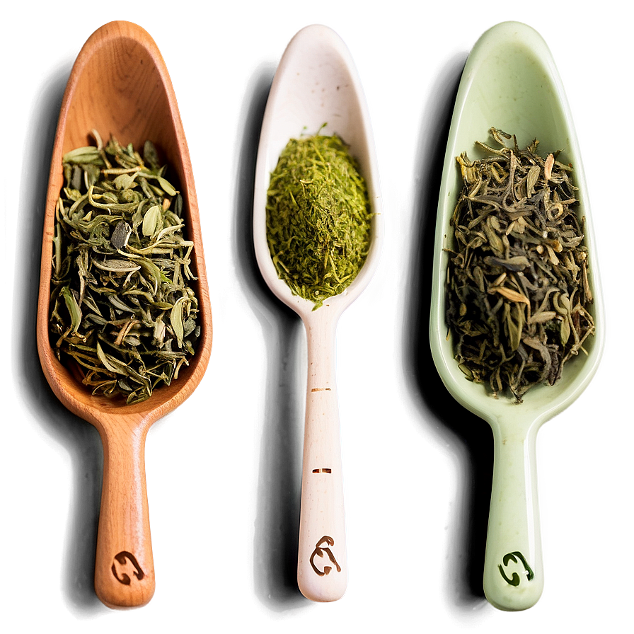 Loose Leaf Green Tea Scoop Png Rtc28