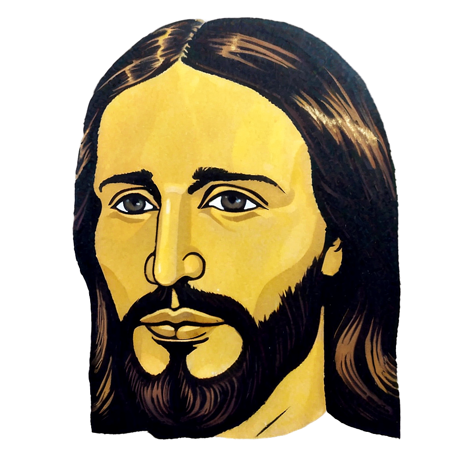 Lord Jesus Face Drawing Png 86