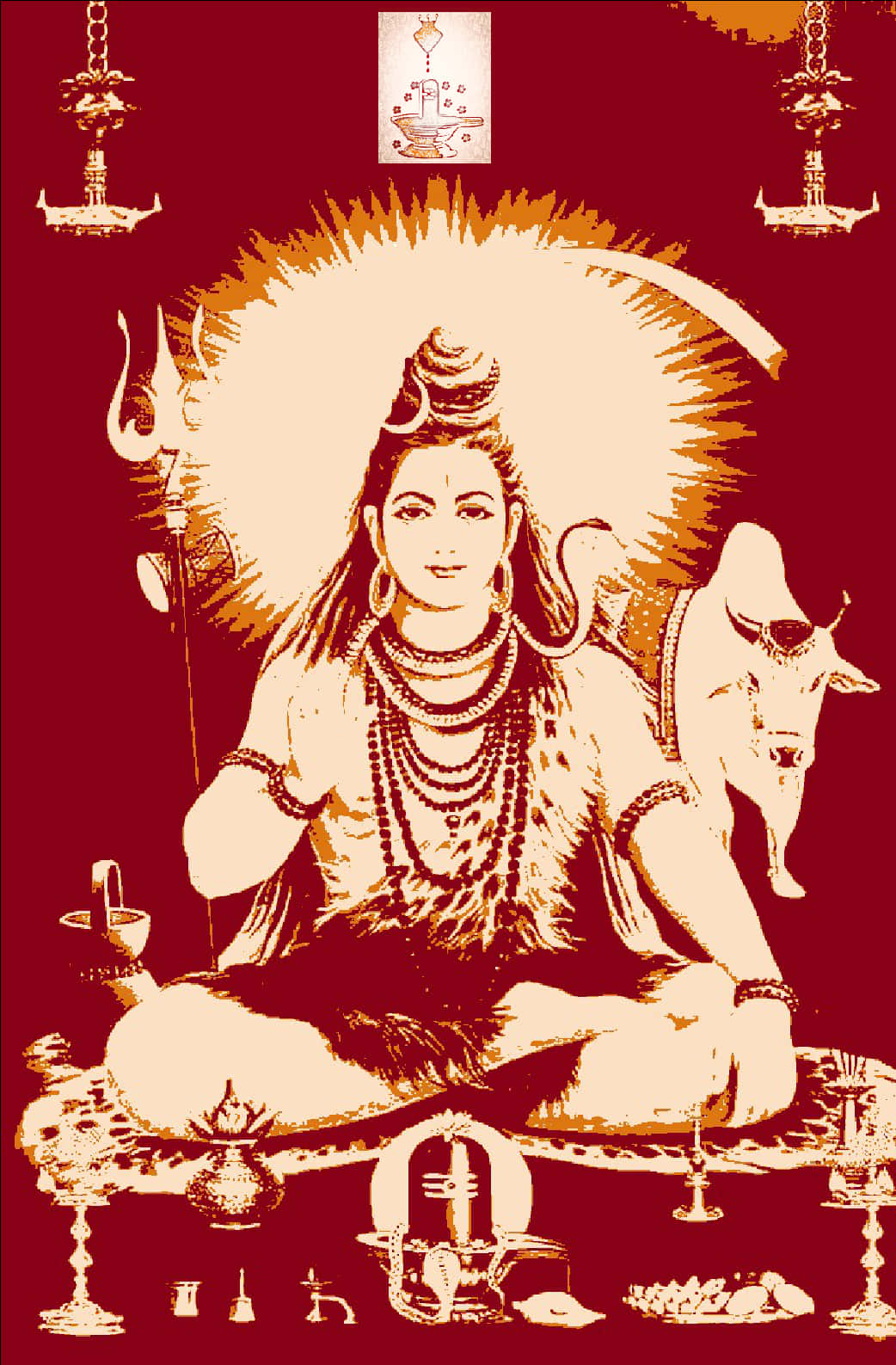 Lord Shiva Meditative Art