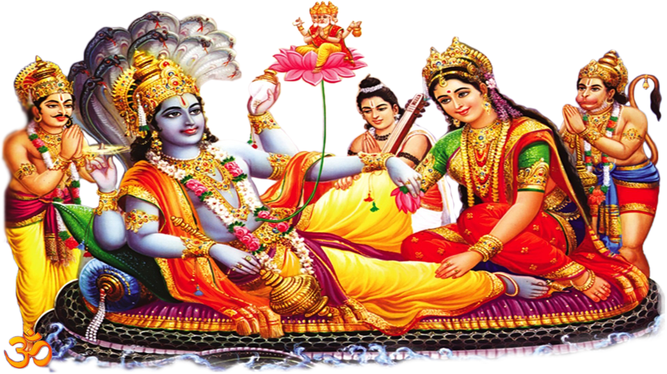 Lord_ Vishnu_and_ Devotees_ Artwork