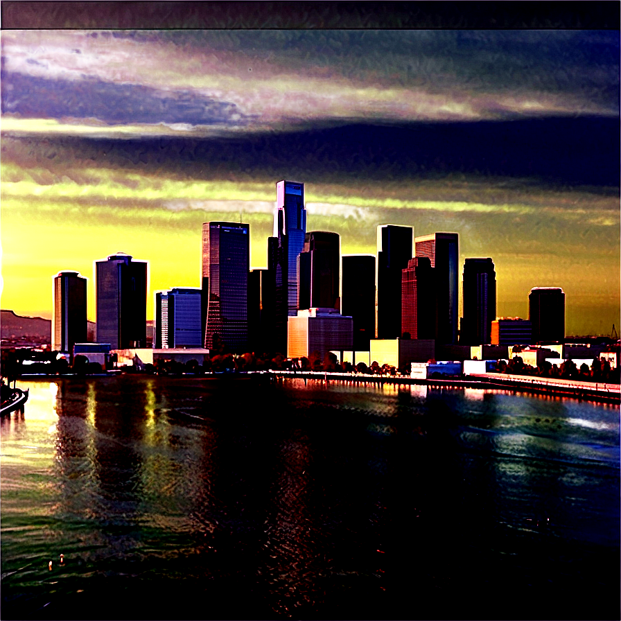 Los Angeles Cityscape Png Hyg3