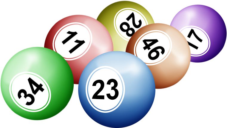 Lottery Balls Numbers Graphic