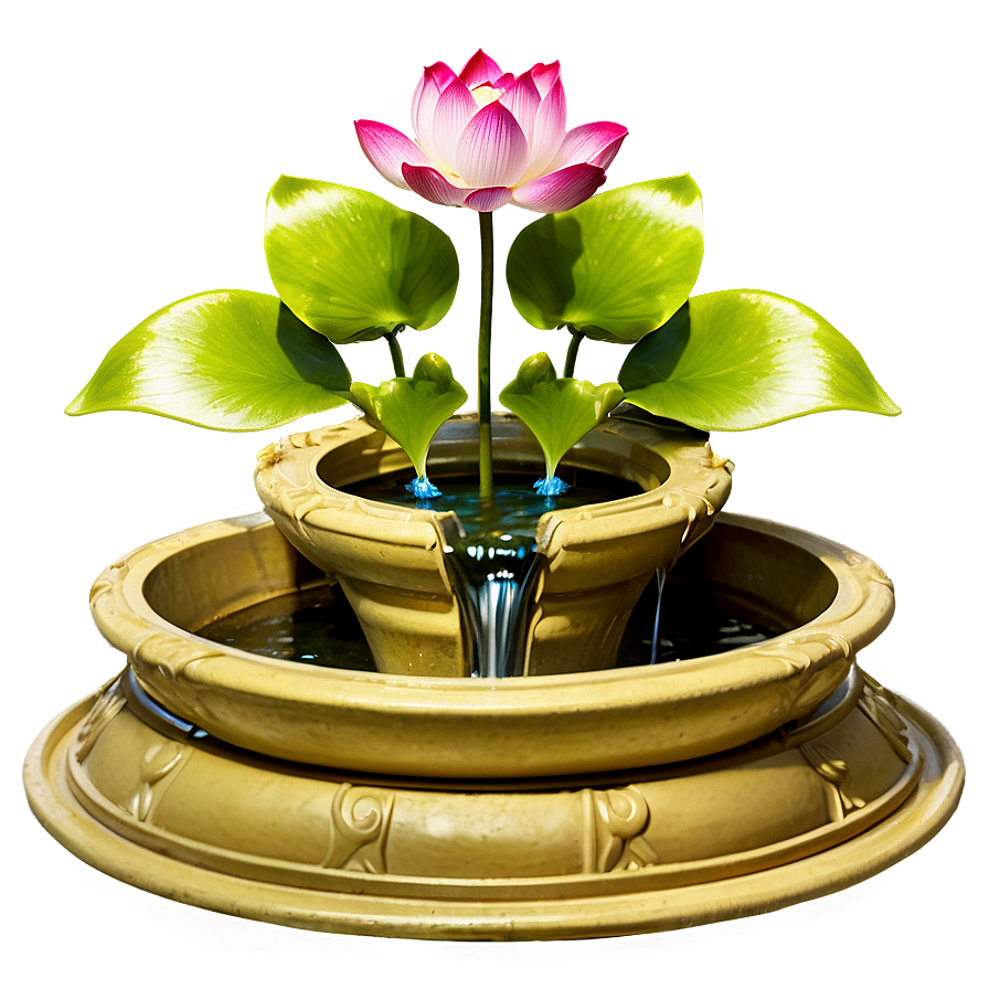 Lotus Flower Fountain Png Wcy89