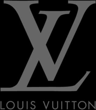 Louis Vuitton Logo Blackand White