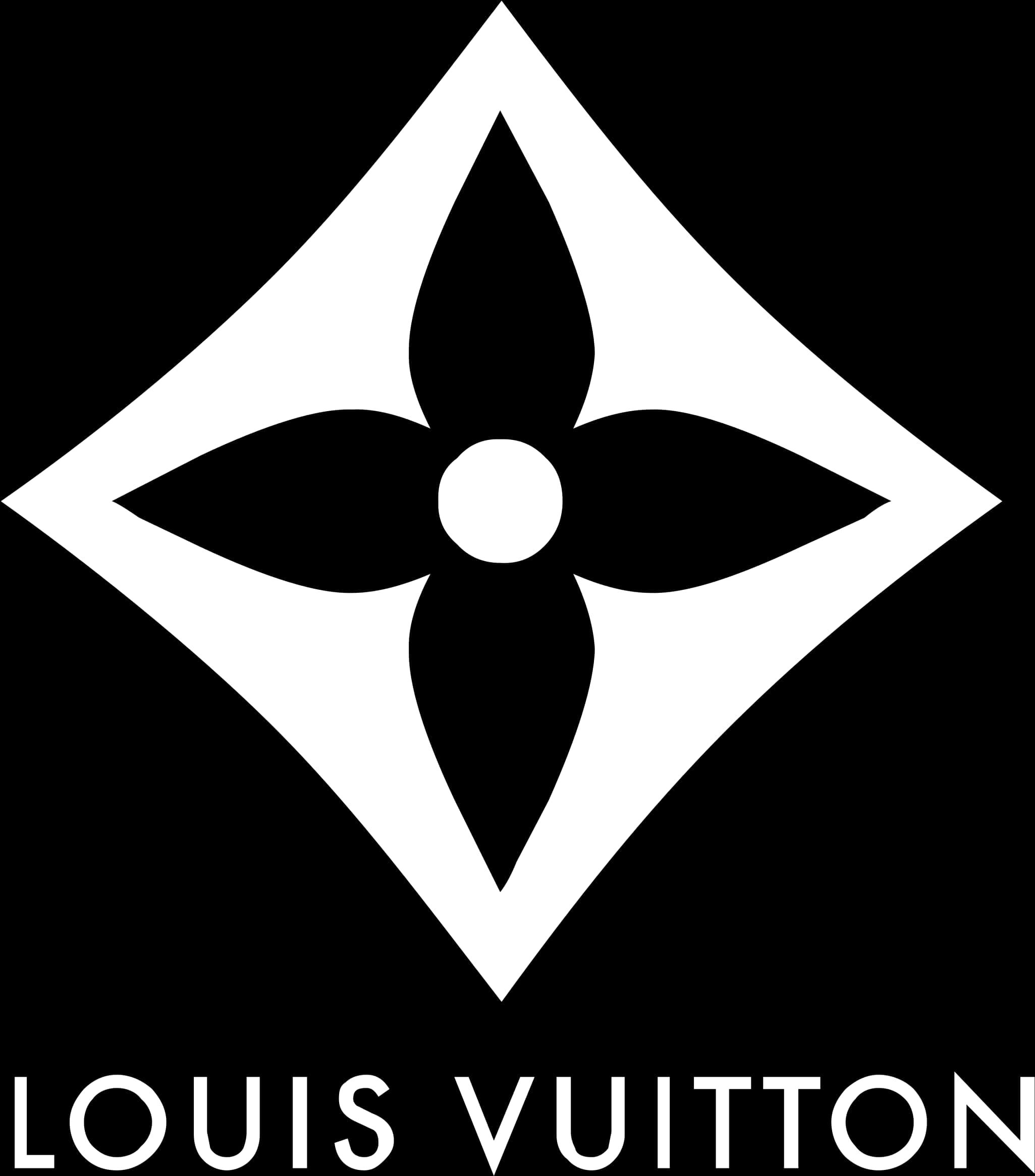 Louis Vuitton Logo Blackand White