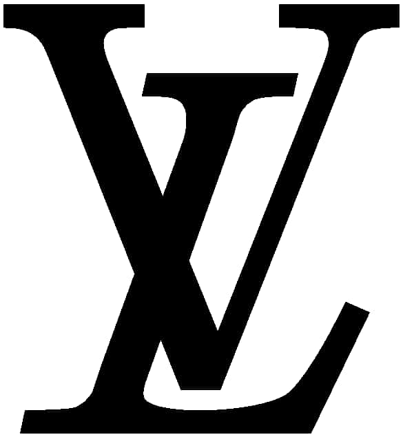 Louis Vuitton Logo Blackand White