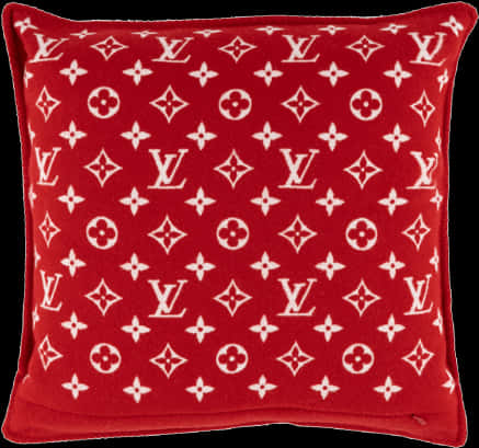 Louis Vuitton Monogram Red Cushion