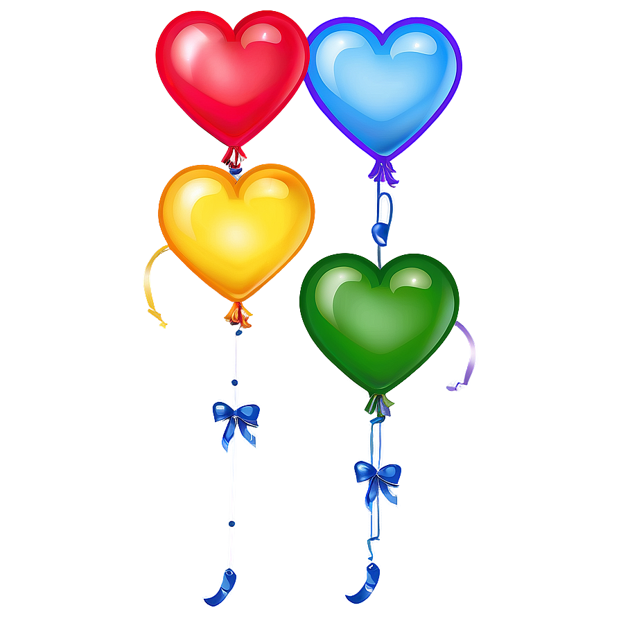 Love Heart Balloon Png Clx