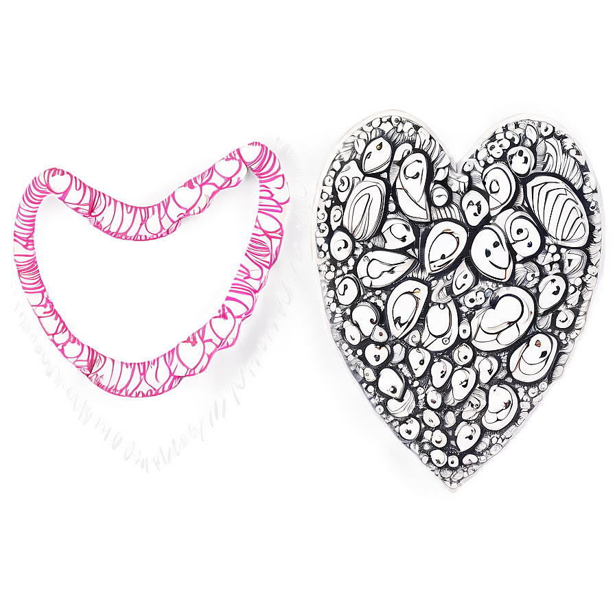 Love Heart Doodle Art Png 06202024