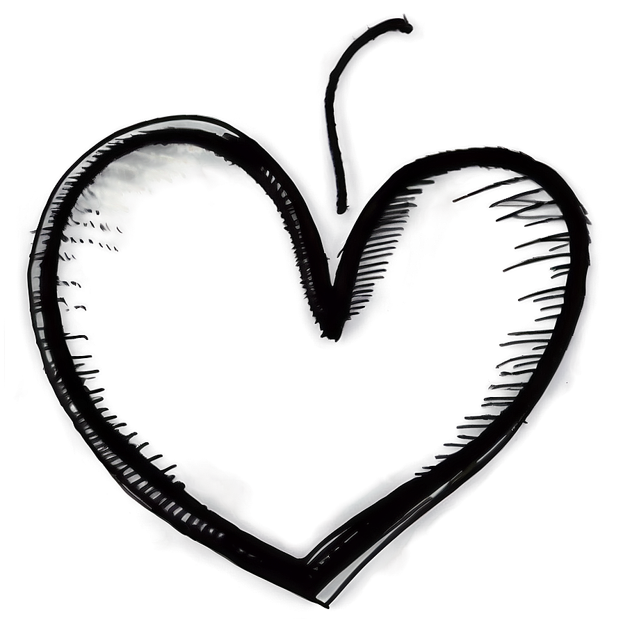 Love Heart Sketch Png Rna