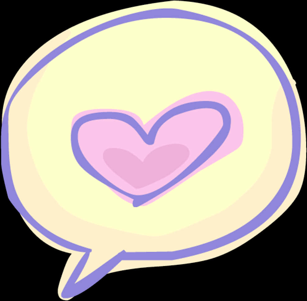 Love Heart Speech Bubble