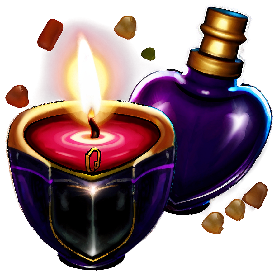 Love Potion With Candle Png 88