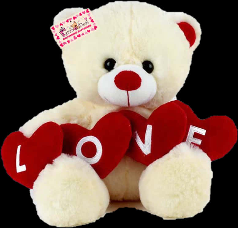 Love Teddy Bear With Hearts