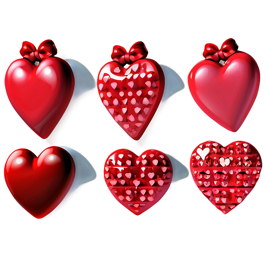 Love Theme Red Hearts Png Bwm36