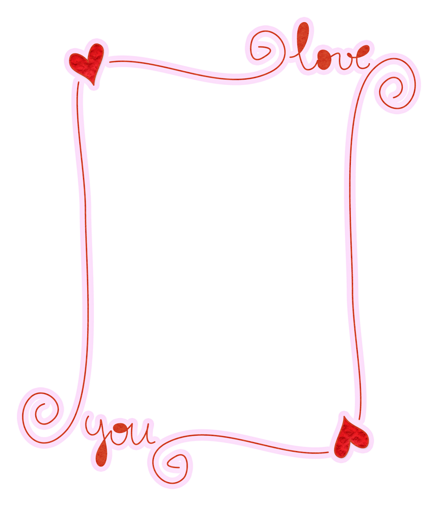 Love You Frame Graphic