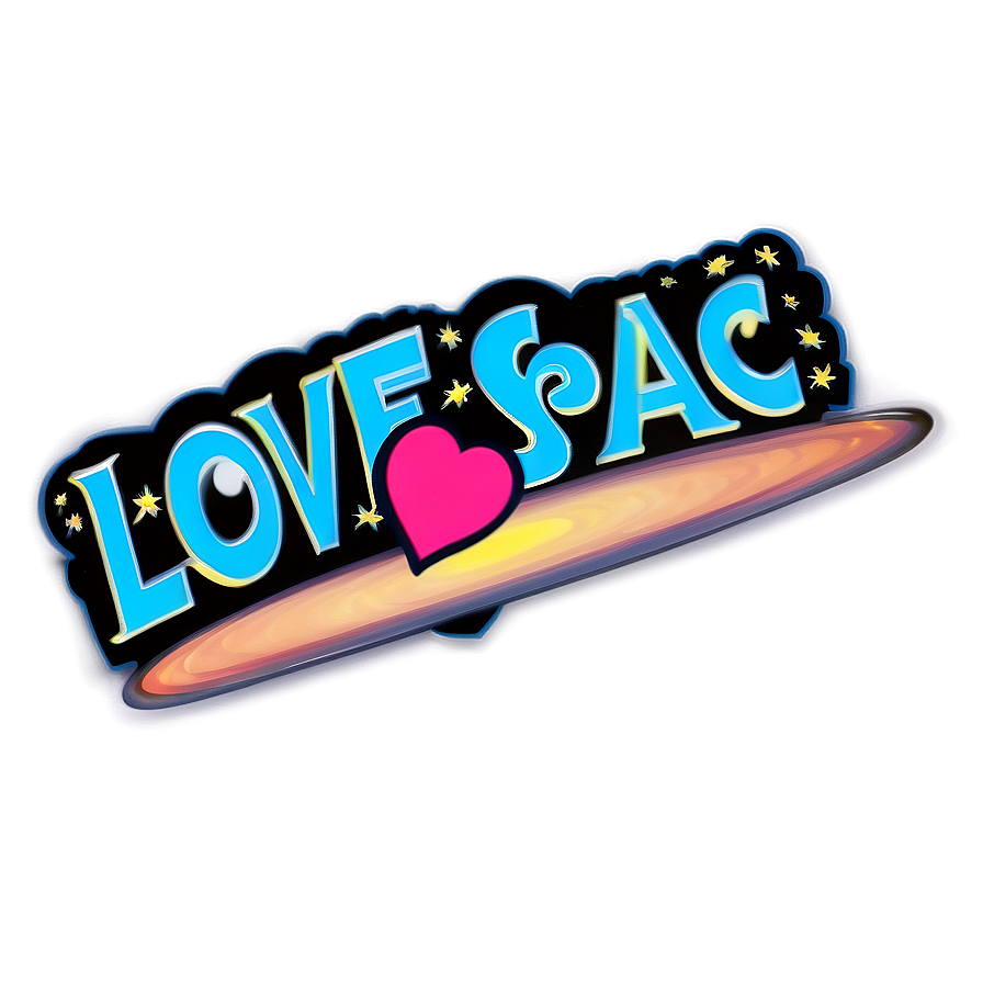 Love You In Space Lettering Png 06112024