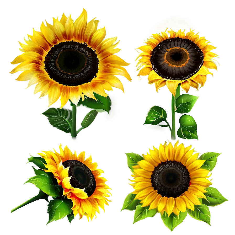 Love You Sunflower Bouquet Png Omw