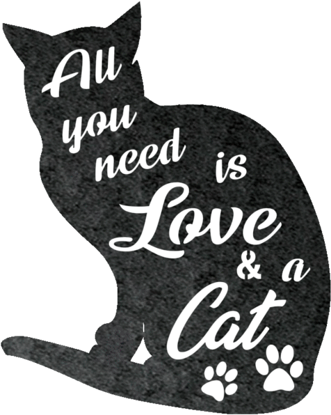 Loveand Cat Silhouette