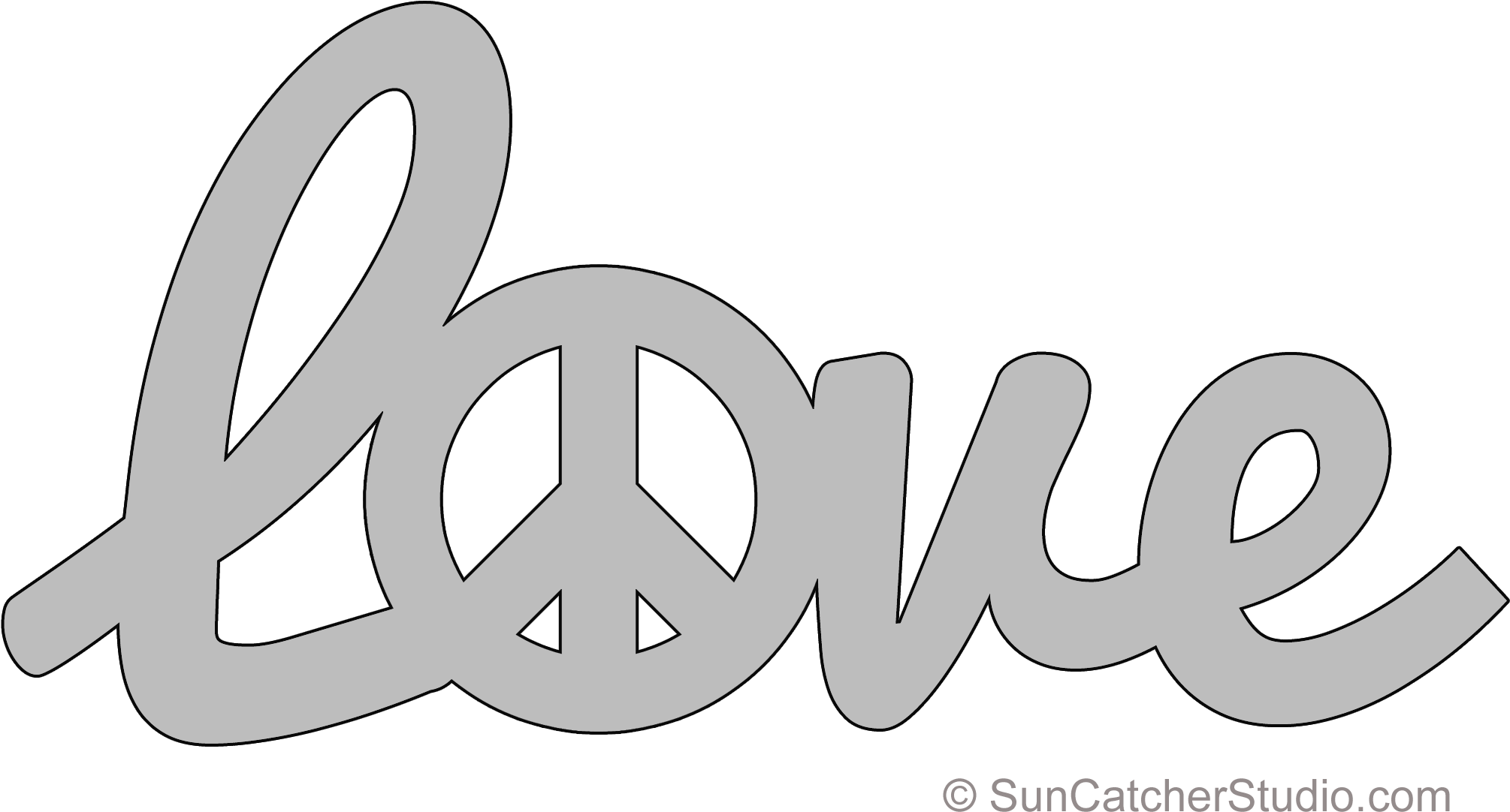 Loveand Peace Symbol Artwork