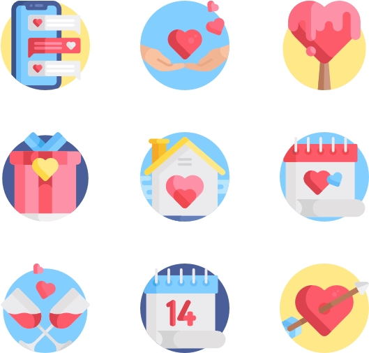 Loveand Relationship Icons Set