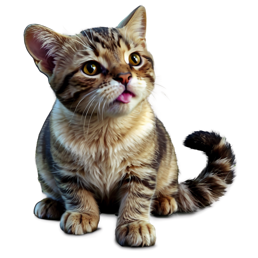 Lovely Cat Illustration Png 06242024