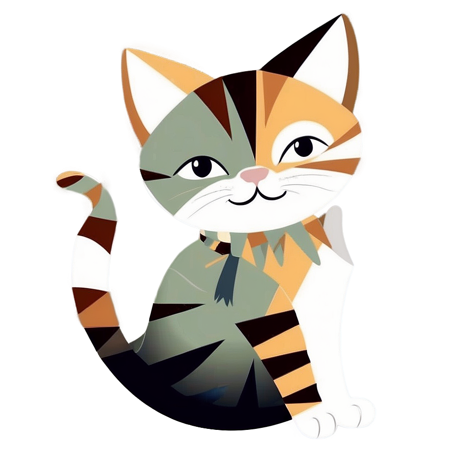 Lovely Cat Illustration Png Qod33