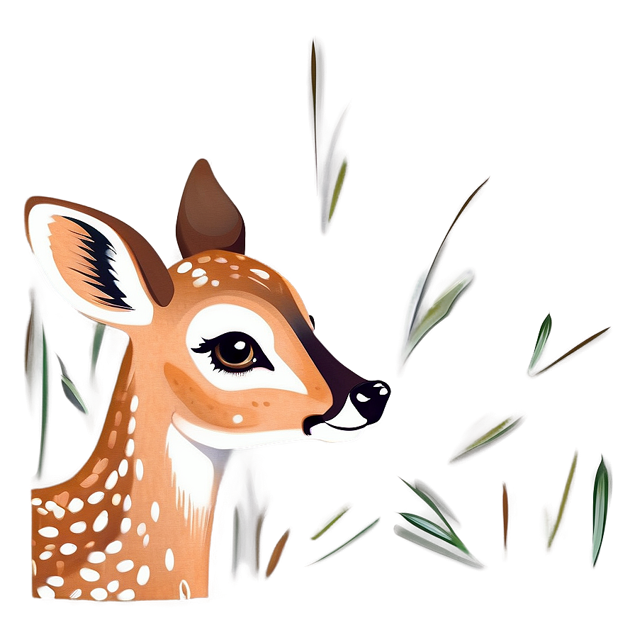 Lovely Fawn Clipart Png 06242024