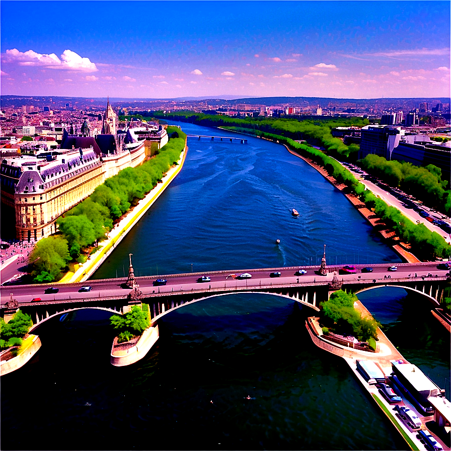 Lovely Seine River View Png Eds