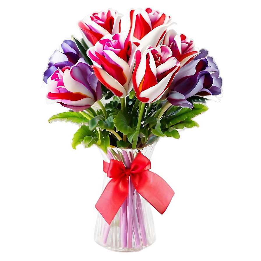 Lovely Valentine's Day Flower Bouquet Png 75